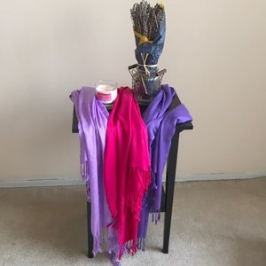 SOLD Pashmina Scarves🧣3 for $10